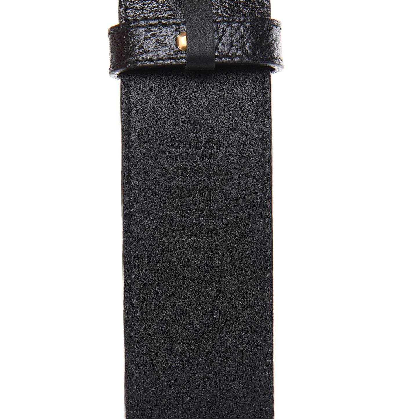 Textured Calfskin Double G 40mm Belt 95 38 Black