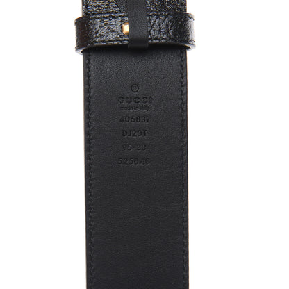 Gucci Textured Calfskin Double G 40mm Belt 95 38 Black 6 of 7