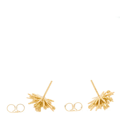 David Yurman 18K Yellow Gold Diamond Supernova Stud Earrings 3 of 4