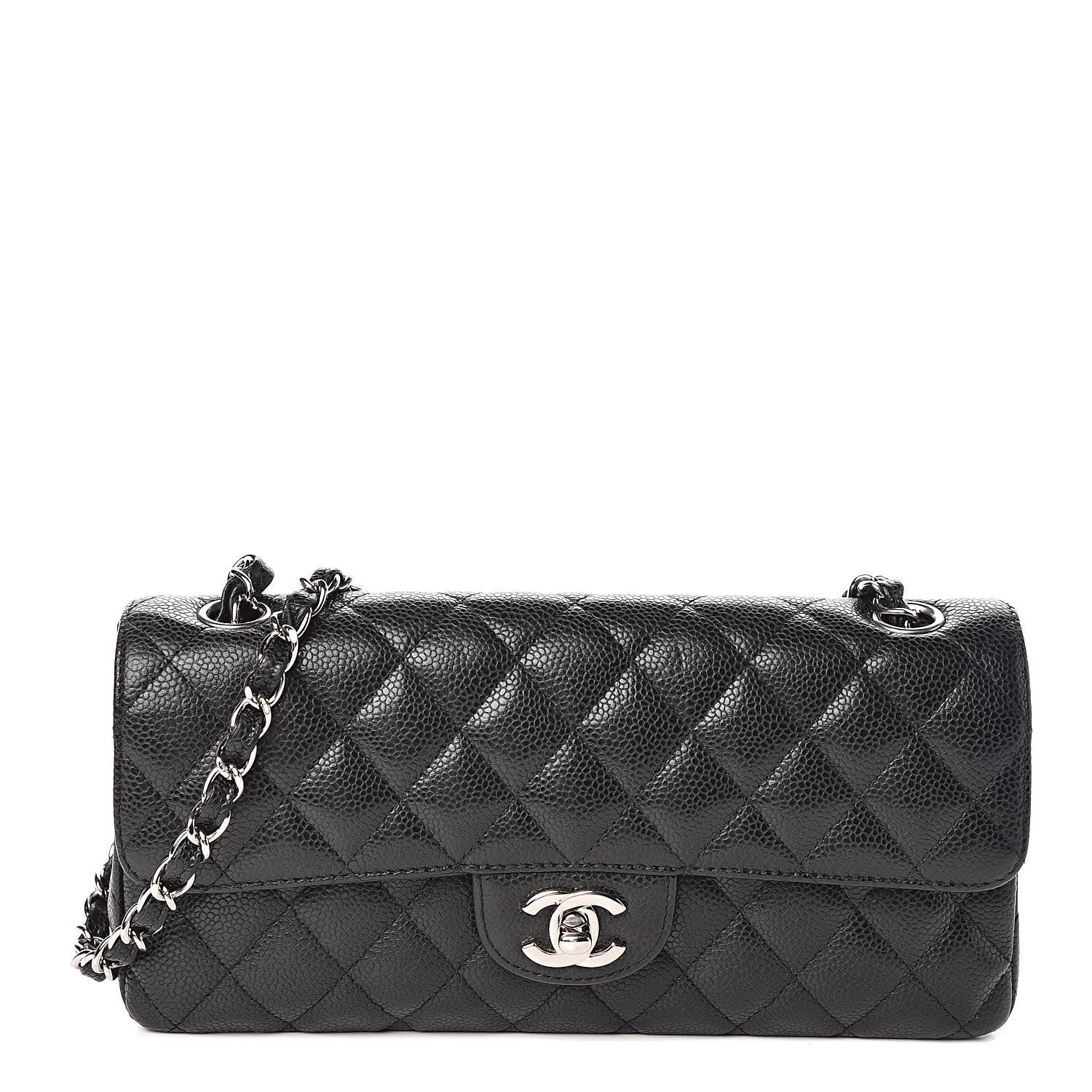 Chanel Caviar Quilted East West Flap Black 1 of 10