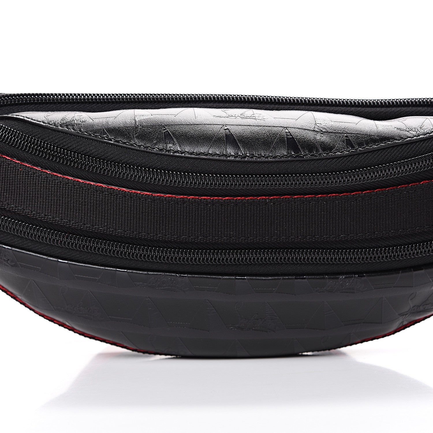 Christian Louboutin Calfskin Paris NYC Belt Bag Black 7 of 10