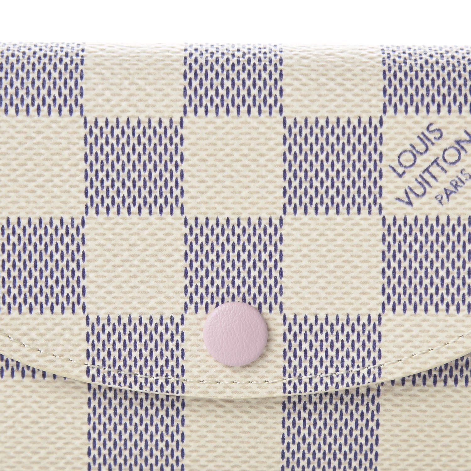 Louis Vuitton Damier Azur Rosalie Coin Purse Rose Ballerine 9 of 9