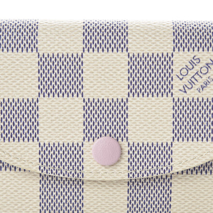 Louis Vuitton Damier Azur Rosalie Coin Purse Rose Ballerine 9 of 9
