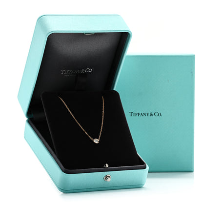 Tiffany 18K Rose Gold Diamond .25ct Elsa Peretti Diamonds by the Yard Pendant Necklace 6 of 6