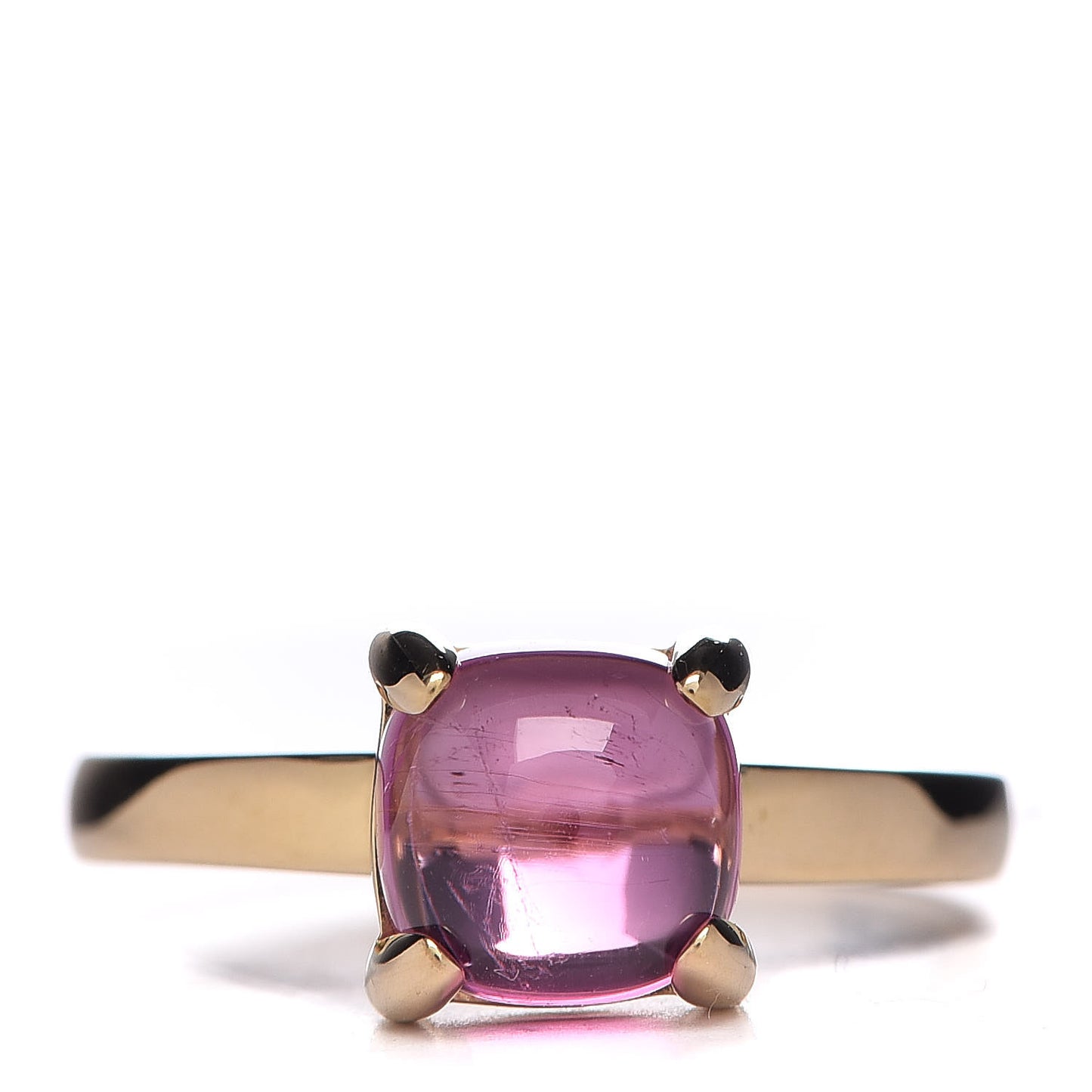 18K Yellow Gold Pink Tourmaline 7mm Paloma Picasso Sugar Stacks Ring 50 5.5