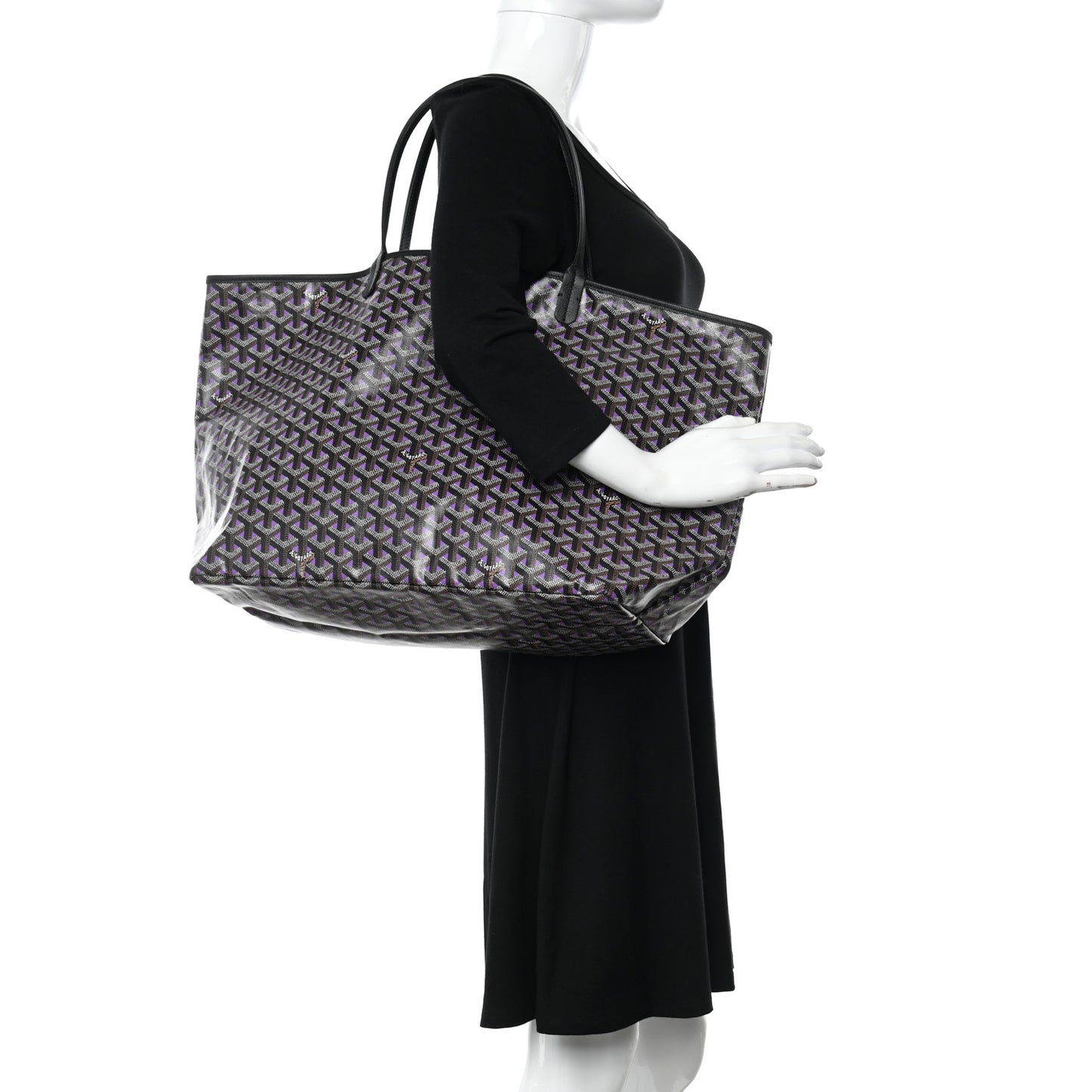 Goyardine Saint Louis Claire Voie GM Black Purple