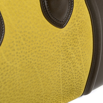 Celine Nubuck Smooth Calfskin Mini Tri-Color Luggage Chartreuse 10 of 10