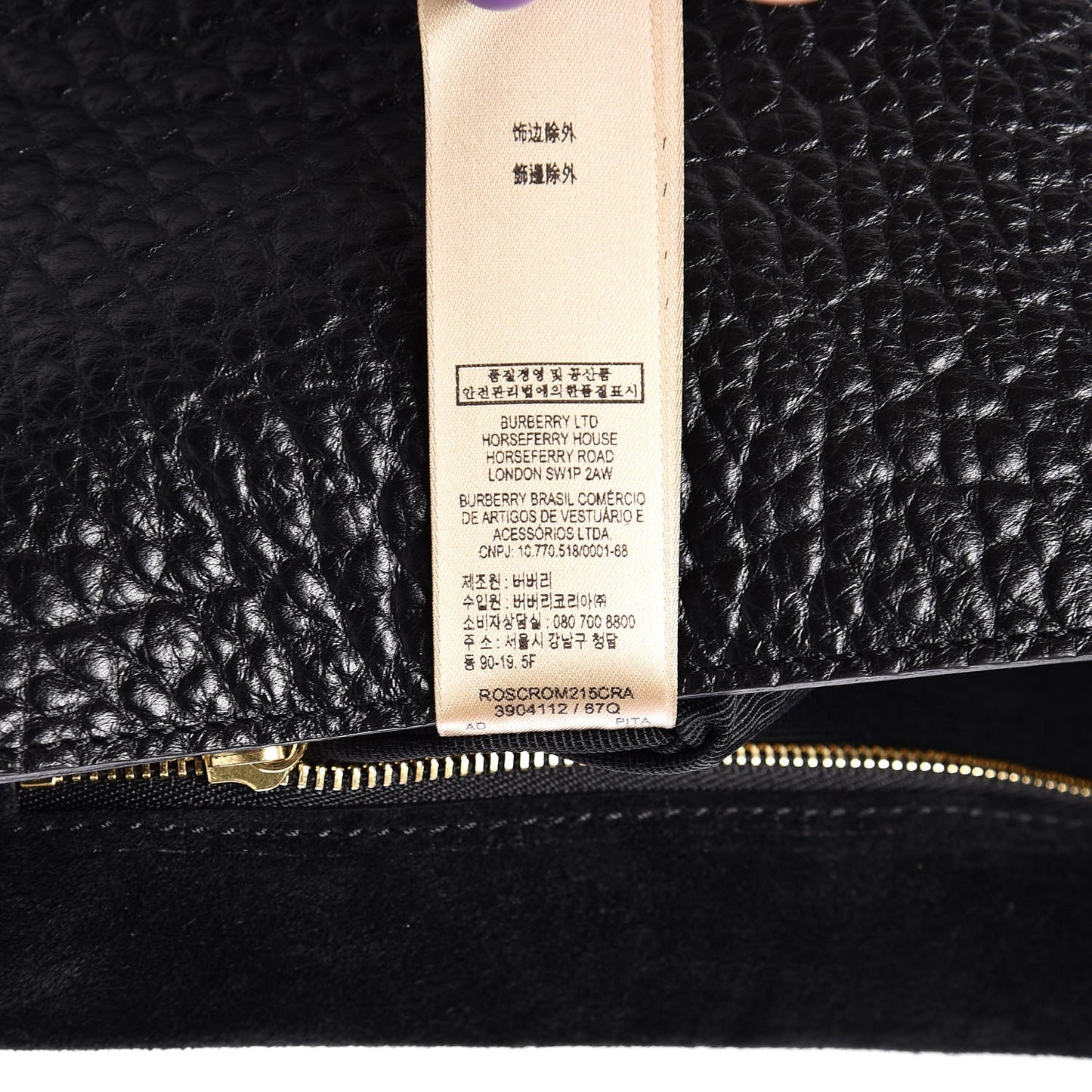 Signature Grain Medium Mildenhall Crossbody Bag Black