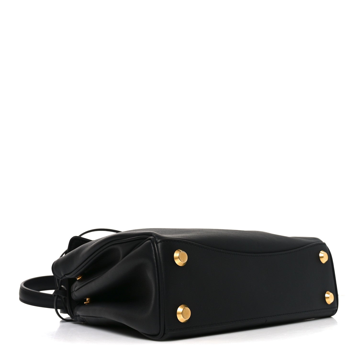 Balenciaga Natural Smooth Calfskin Small Rodeo Top Handle Handbag Black 4 of 10
