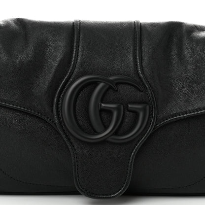 Gucci Goatskin Small GG Monochrome Aphrodite Shoulder Bag Black 8 of 10
