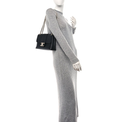Celine Supple Calfskin Medium Victoire Bag Black 2 of 9