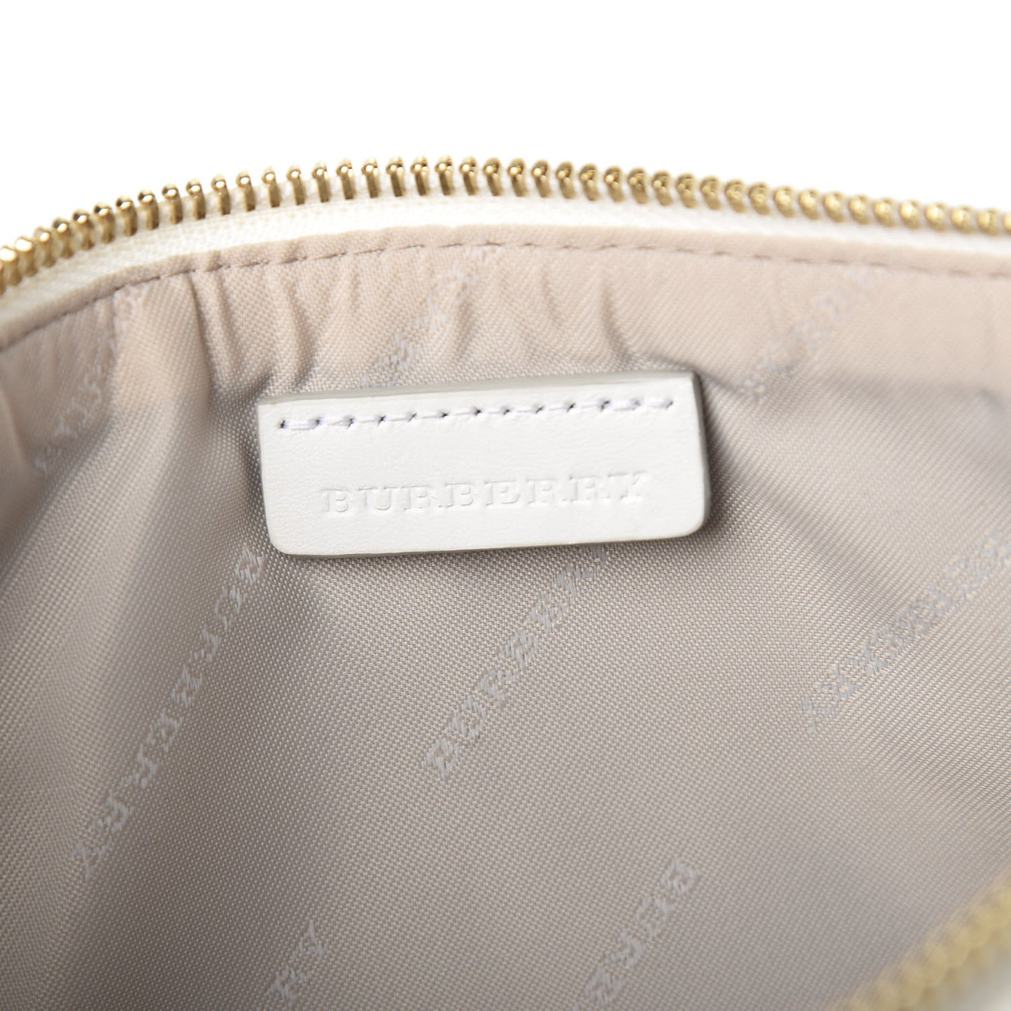 Haymarket Check Small Peyton Crossbody Clutch Bag White