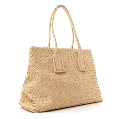 Bottega Veneta Nappa Intrecciato Snap Tote Porridge 3 of 12