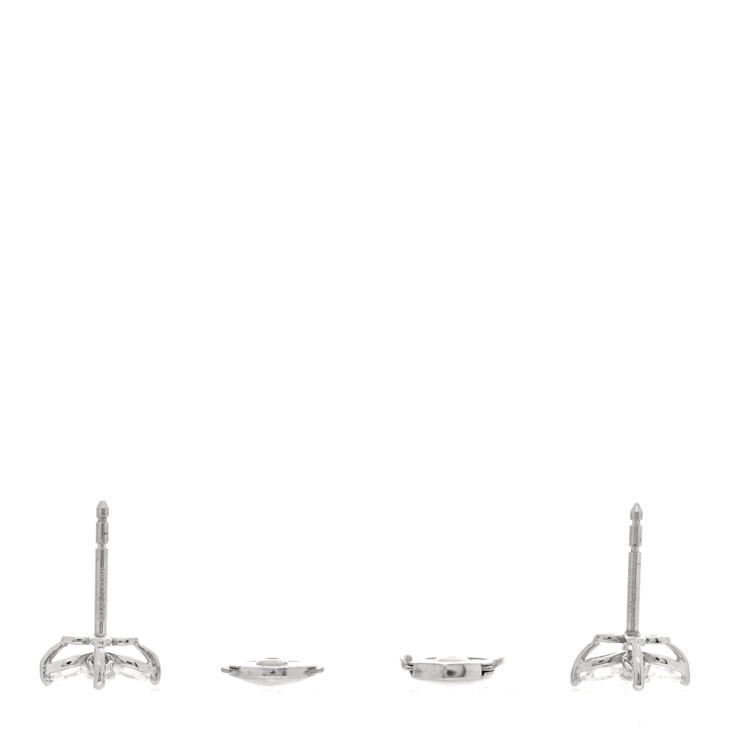 Platinum Diamond .64ct Small Victoria Earrings