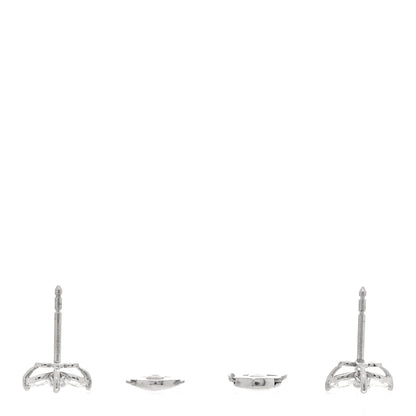 Tiffany Platinum Diamond .64ct Small Victoria Earrings 3 of 5