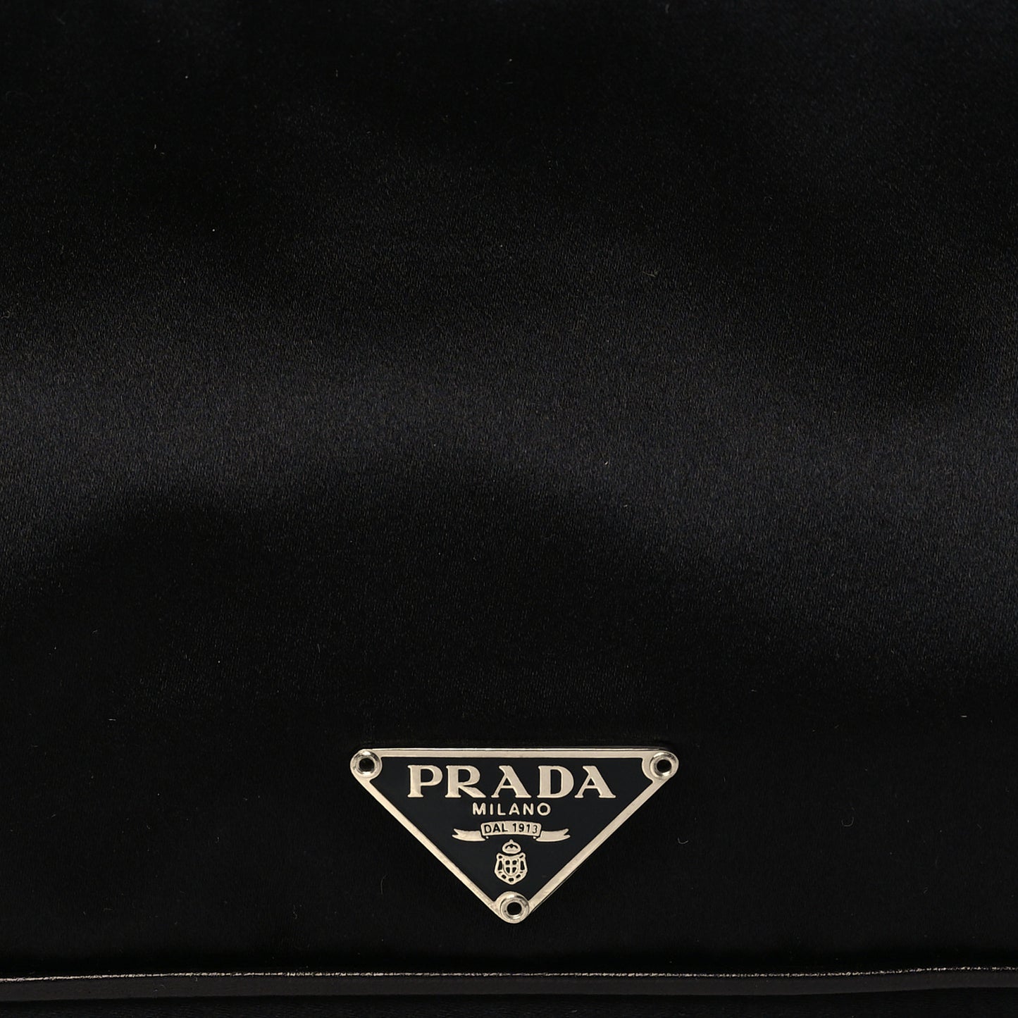 Satin Raso Shoulder Bag Black