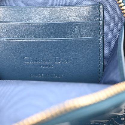 Christian Dior Patent Cannage Lady Dior Phone Holder Dior Blue 6 of 9
