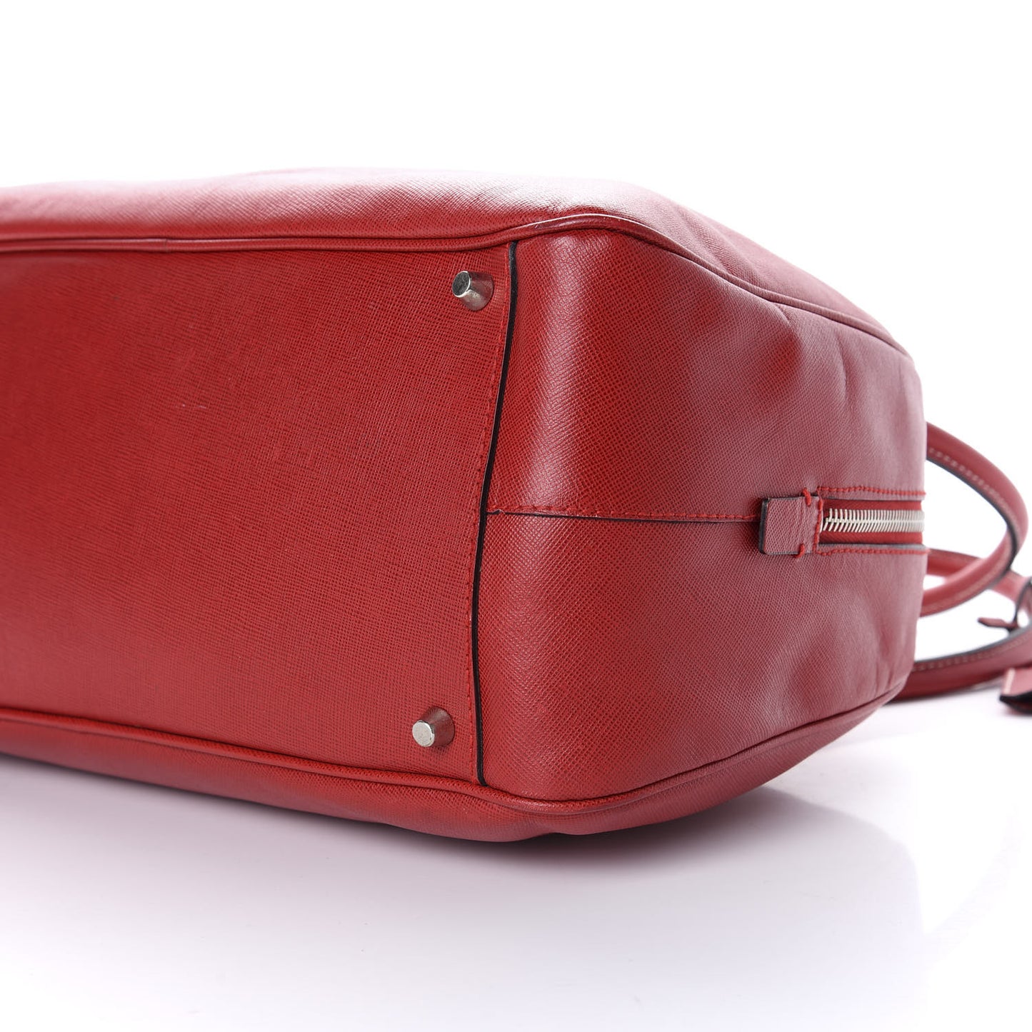Saffiano Lux Bowling Bag Fuoco
