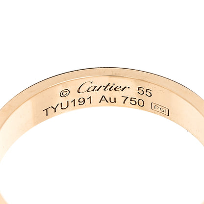 Cartier 18K Yellow Gold 3.5mm LOVE Wedding Band Ring 55 7.25 4 of 5