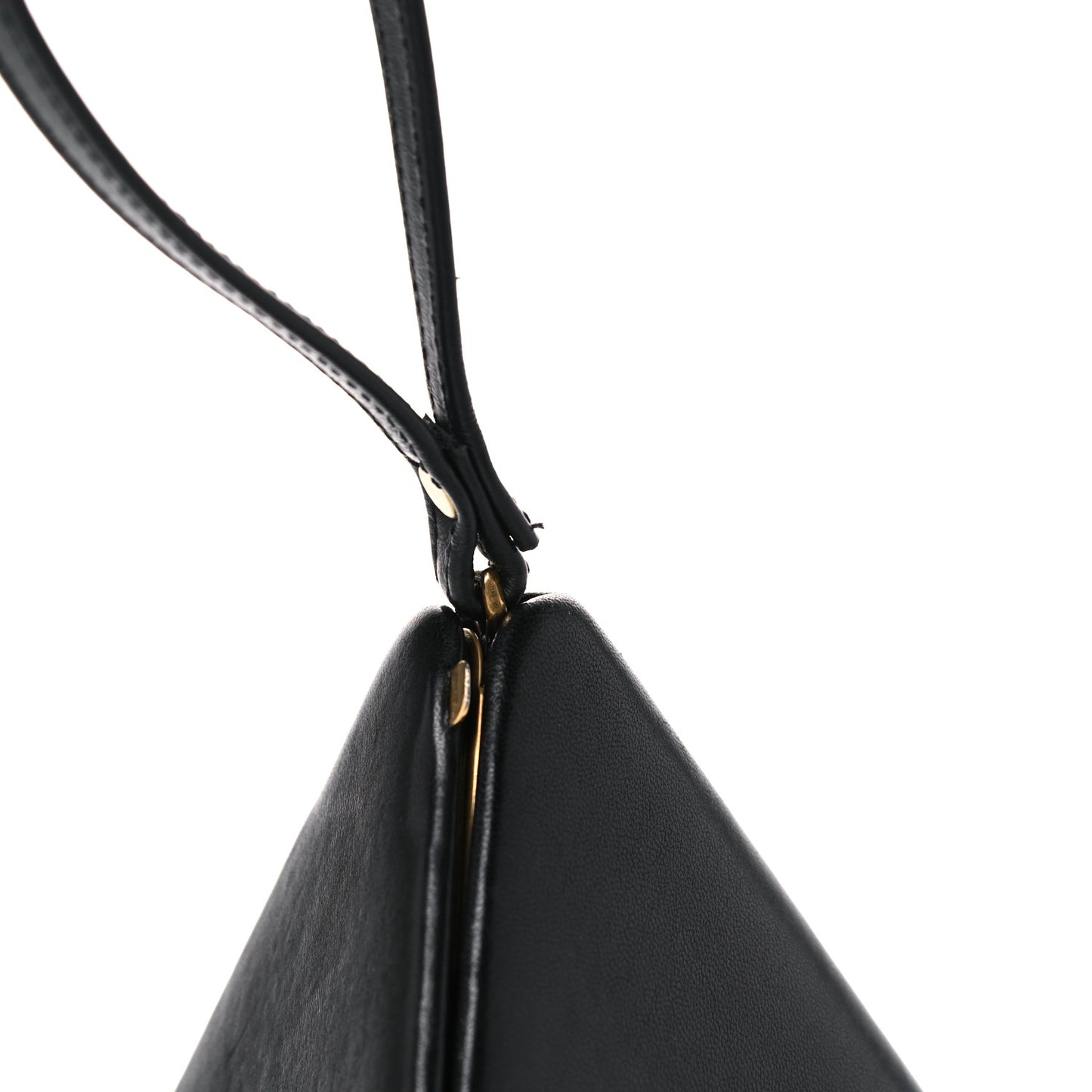 Lambskin Pyramid Clutch Black