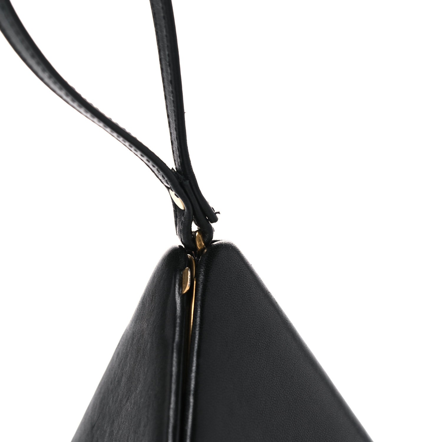 Saint Laurent Lambskin Pyramid Clutch Black 16 of 17