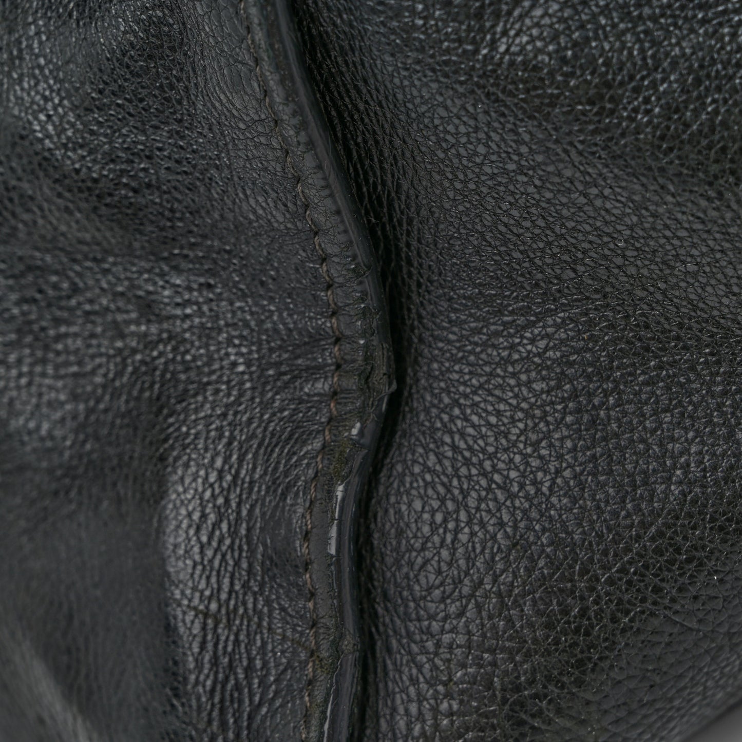 Glace Calf Twin Pocket Tote Black