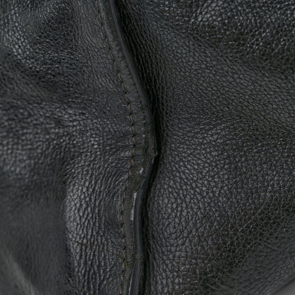 Prada Glace Calf Twin Pocket Tote Black 11 of 16
