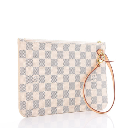 Louis Vuitton Damier Azur Neverfull MM GM Pochette 3 of 7