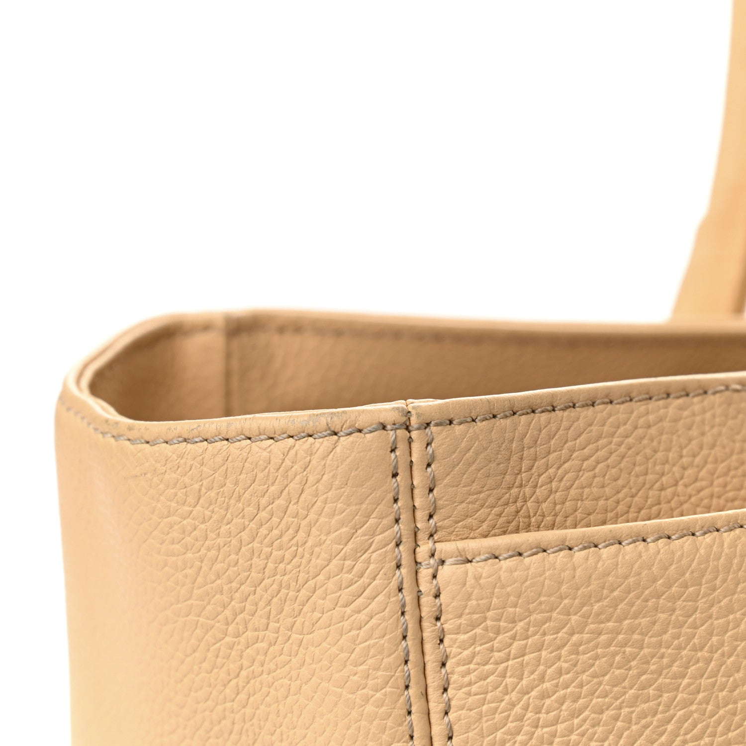 Chanel Calfskin Cerf Executive Shopper Tote Beige 10 of 23