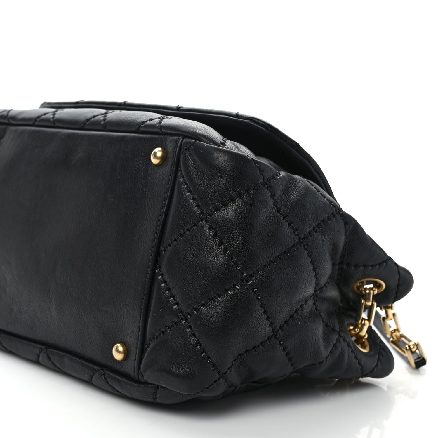 Chanel Calfskin Quilted Retro Chain Flap Black 9 of 11