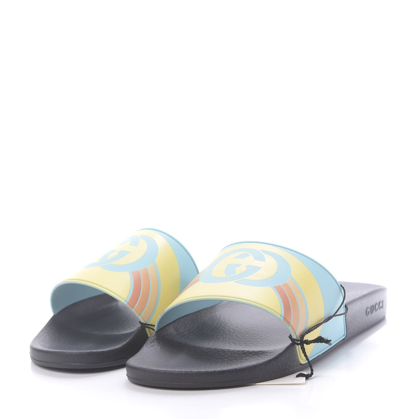 Rubber GG Rainbow Mens Pursuit Pool Slide Sandals 12 Aquamarine