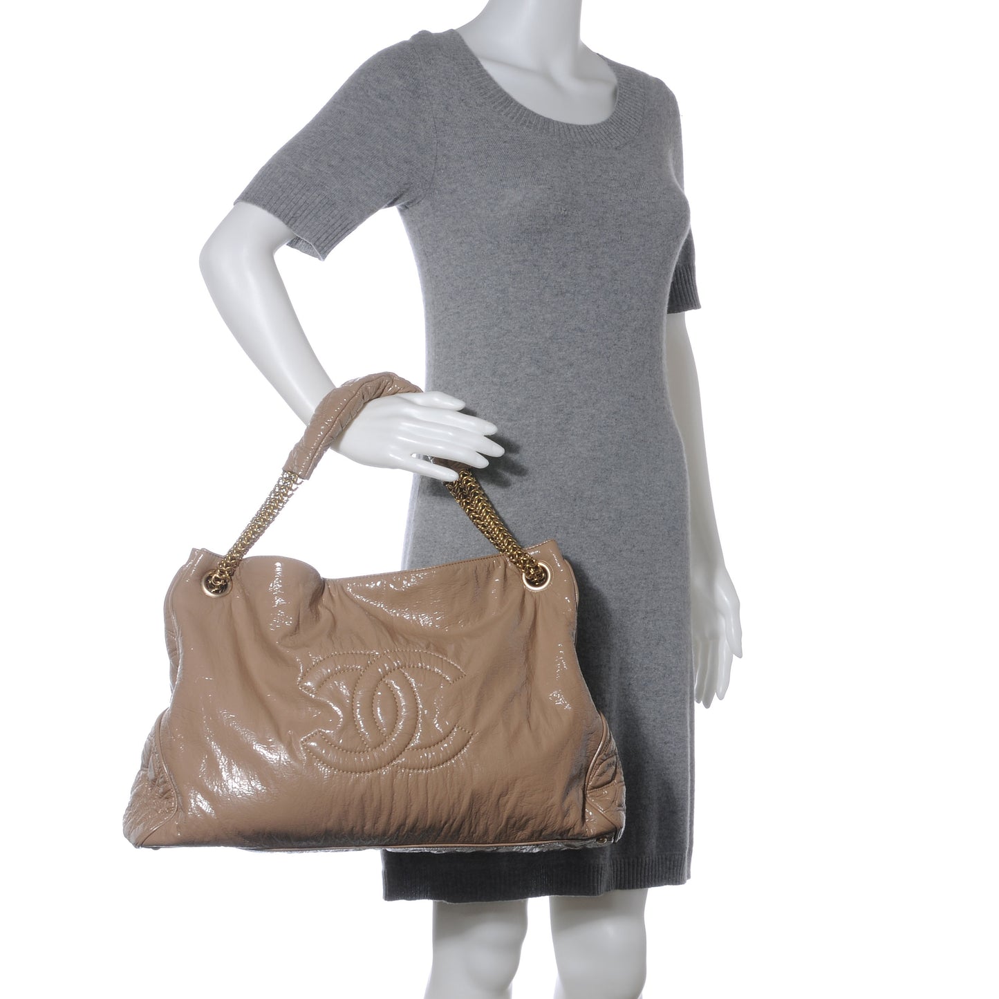 Vinyl Rodeo Tote Beige