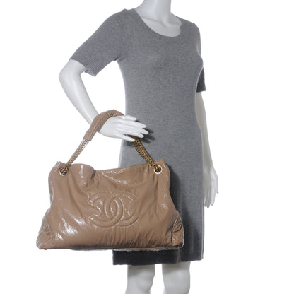 Chanel Vinyl Rodeo Tote Beige 2 of 7