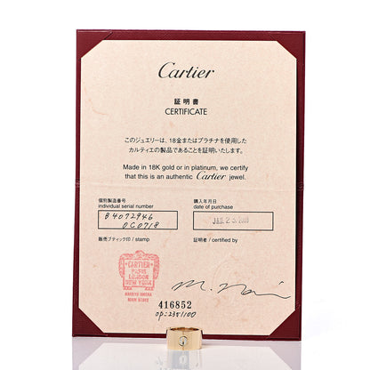 Cartier 18K Yellow Gold Diamond 10mm LOVE Ring 46 3.75 5 of 5