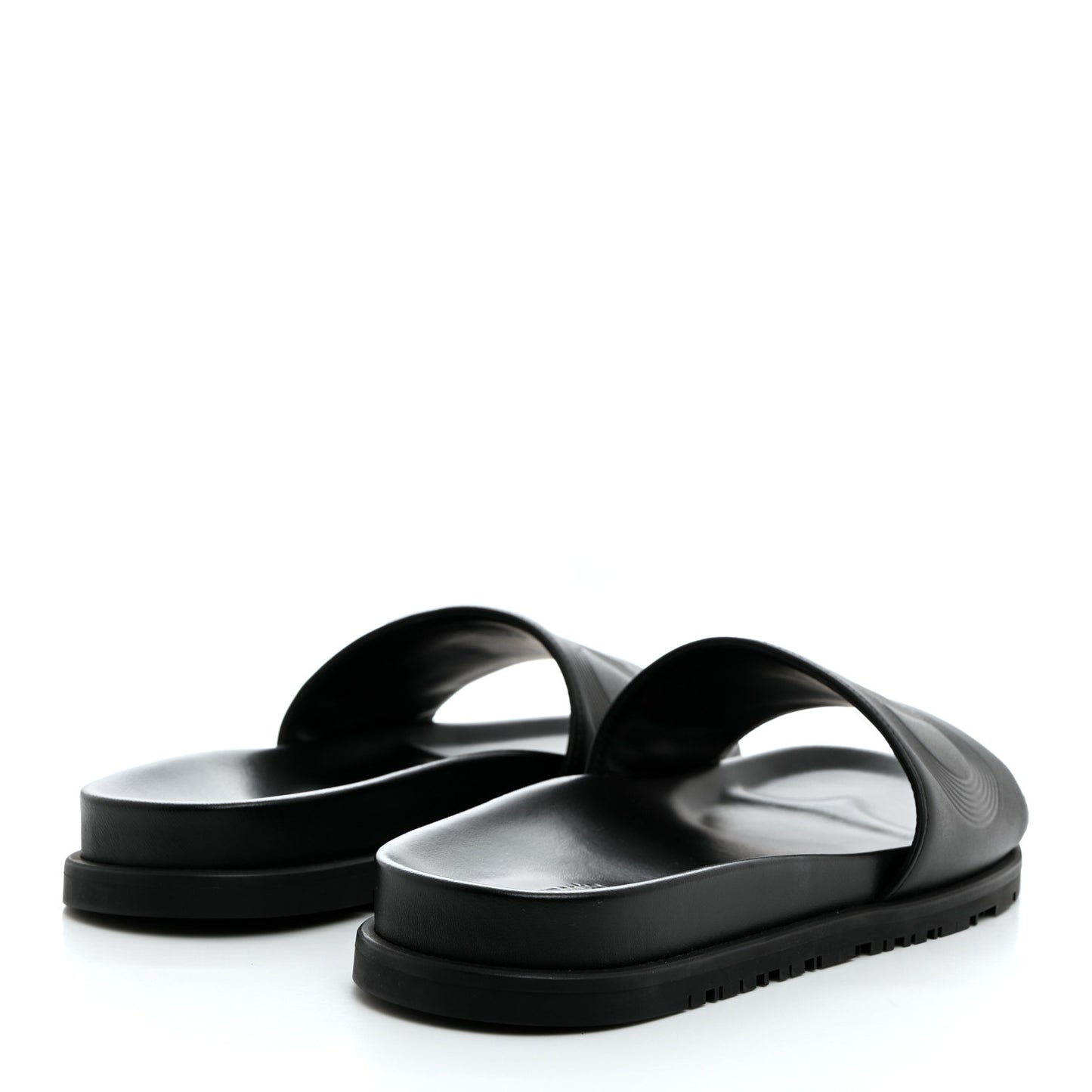 Calfskin Mens Biarritz Sandals 40 Black