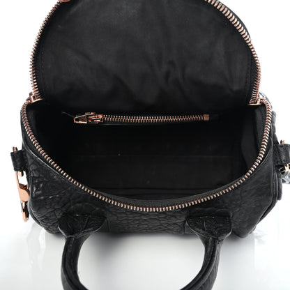 Alexander Wang Pebbled Lambskin Mini Rockie Black Rose Gold Hardware 4 of 4