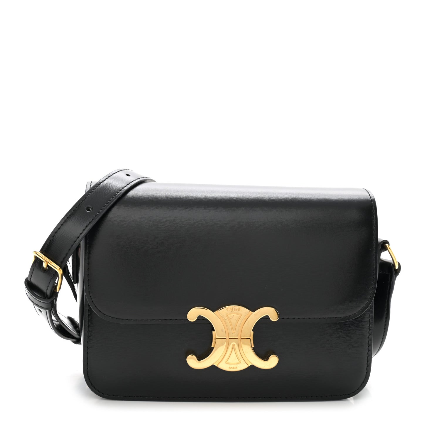 Shiny Calfskin Teen Triomphe Black