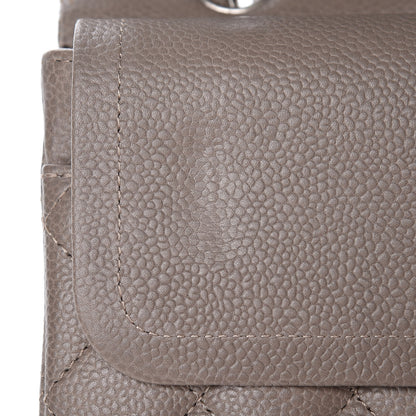 Chanel Caviar Quilted Medium Double Flap Taupe 8 of 15
