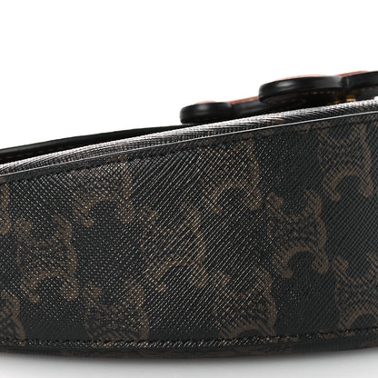 Celine Calfskin Triomphe Canvas Besace Tan 8 of 11