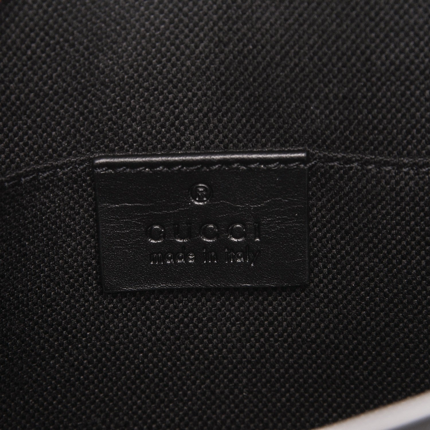 Gucci GG Supreme Monogram Selleria Calfskin Web New Web Cosmetic Case Black 5 of 6