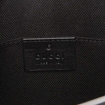 Gucci GG Supreme Monogram Selleria Calfskin Web New Web Cosmetic Case Black 5 of 6