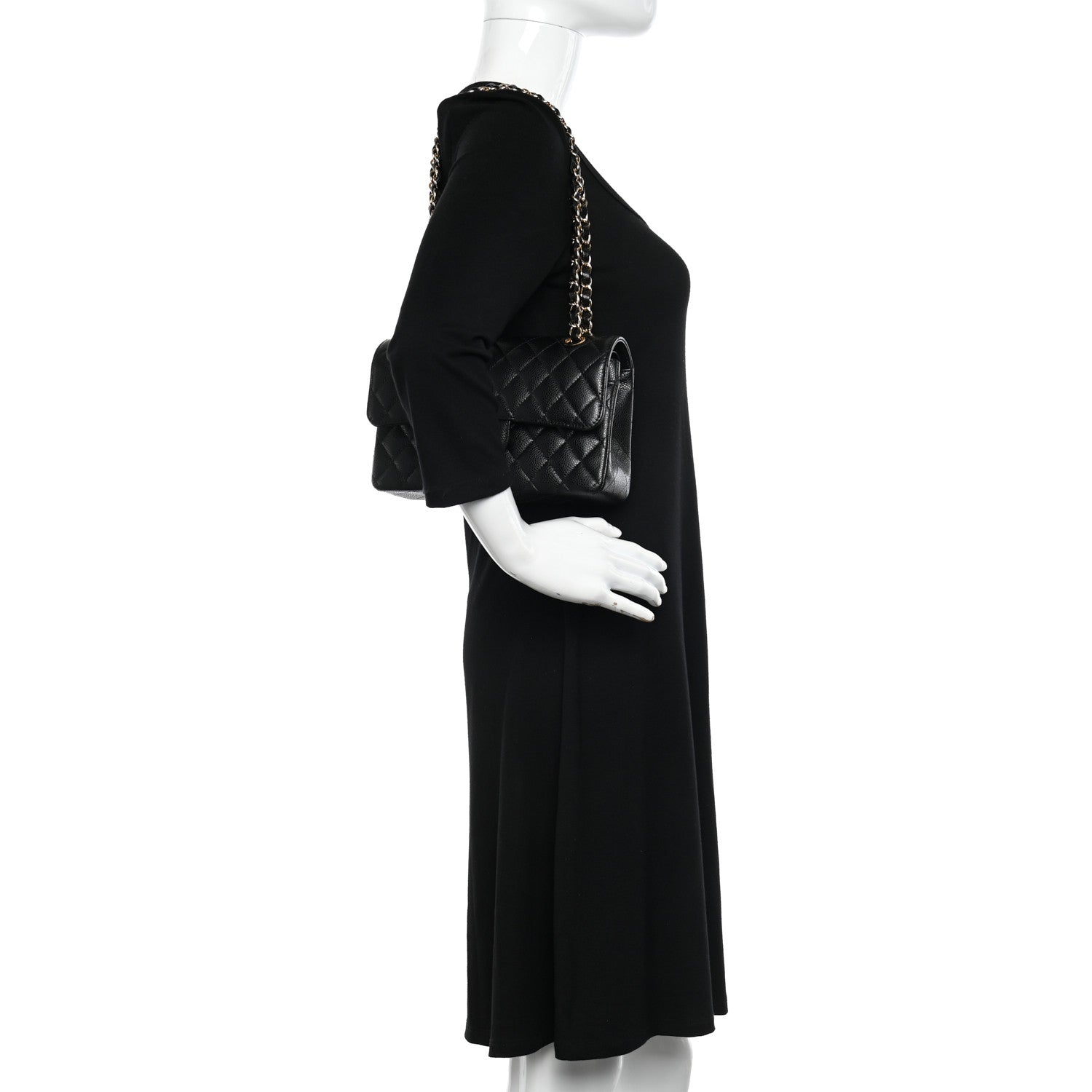 Chanel Caviar Quilted Small Double Flap Black 2 of 11