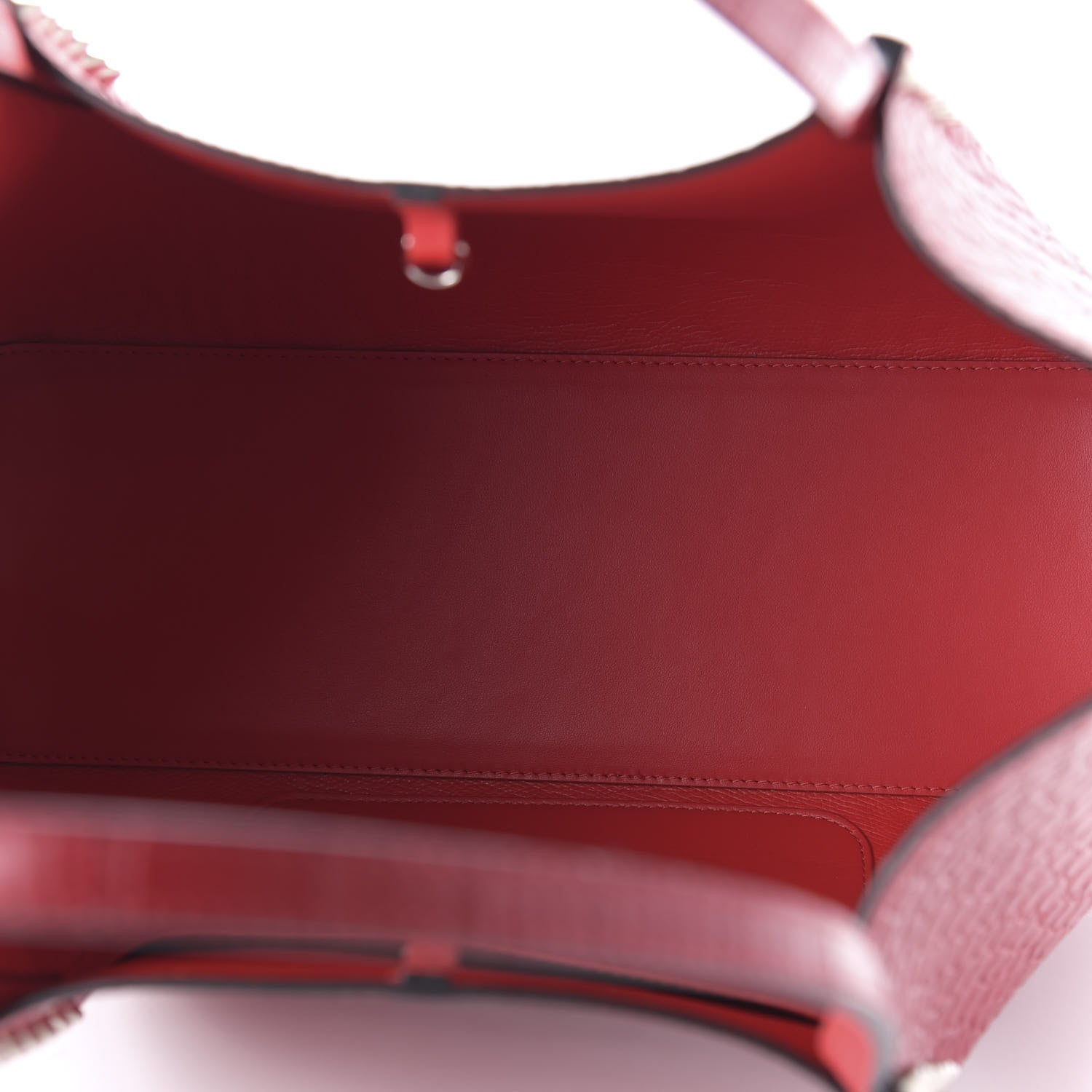 Christian Louboutin Crocodile Embossed Calfskin Spiked Small Cabarock Shopper Tote Red 5 of 9