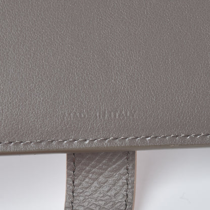 Celine Grained Calfskin Large Multifunction Strap Wallet Grey Vintage Pink 6 of 8