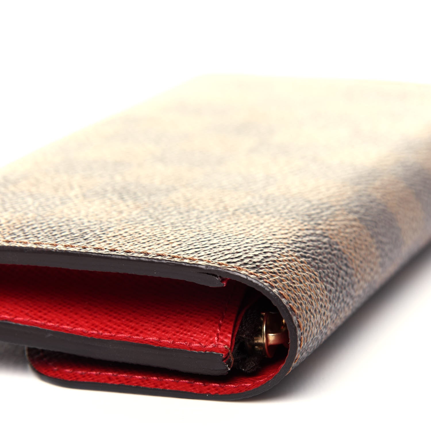 Louis Vuitton Damier Ebene Emilie Wallet Red 11 of 13