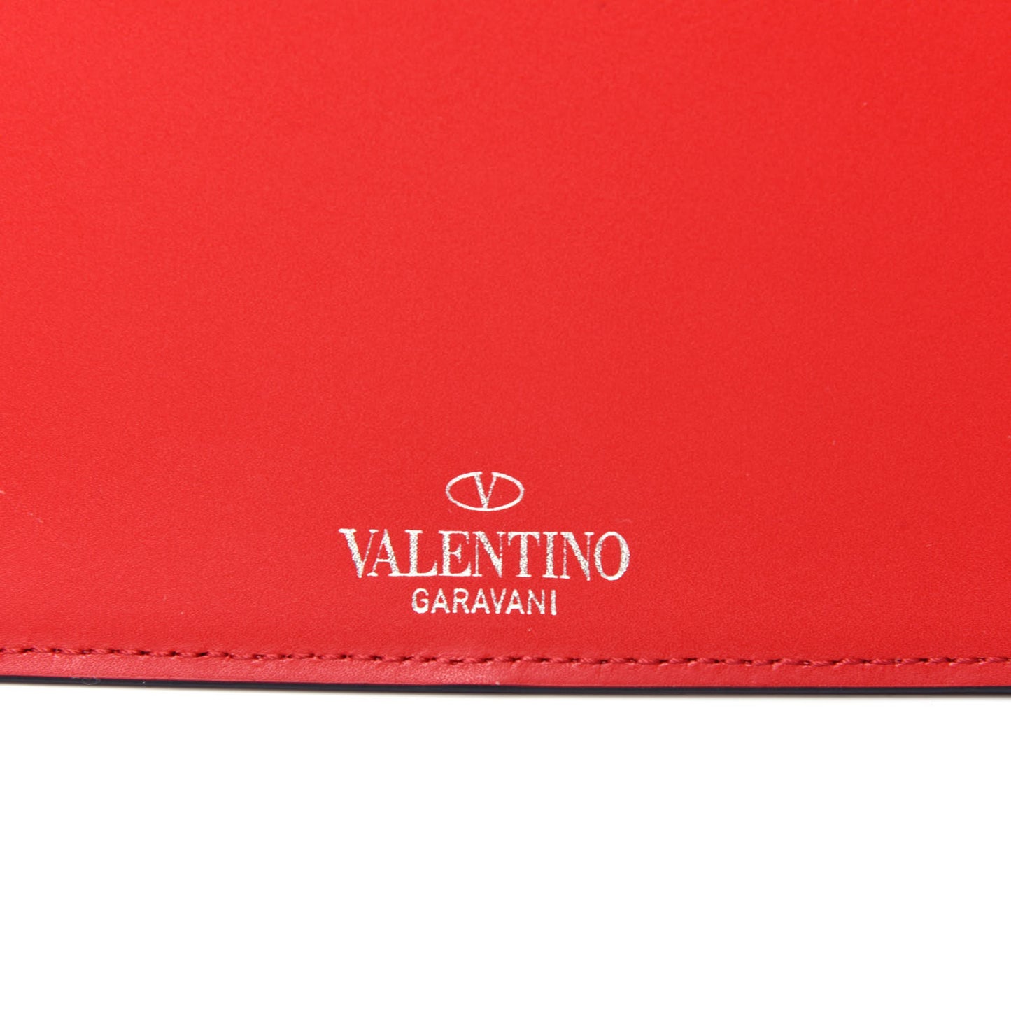 Calfskin Mens VLTN Belt Bag Pure Red Black
