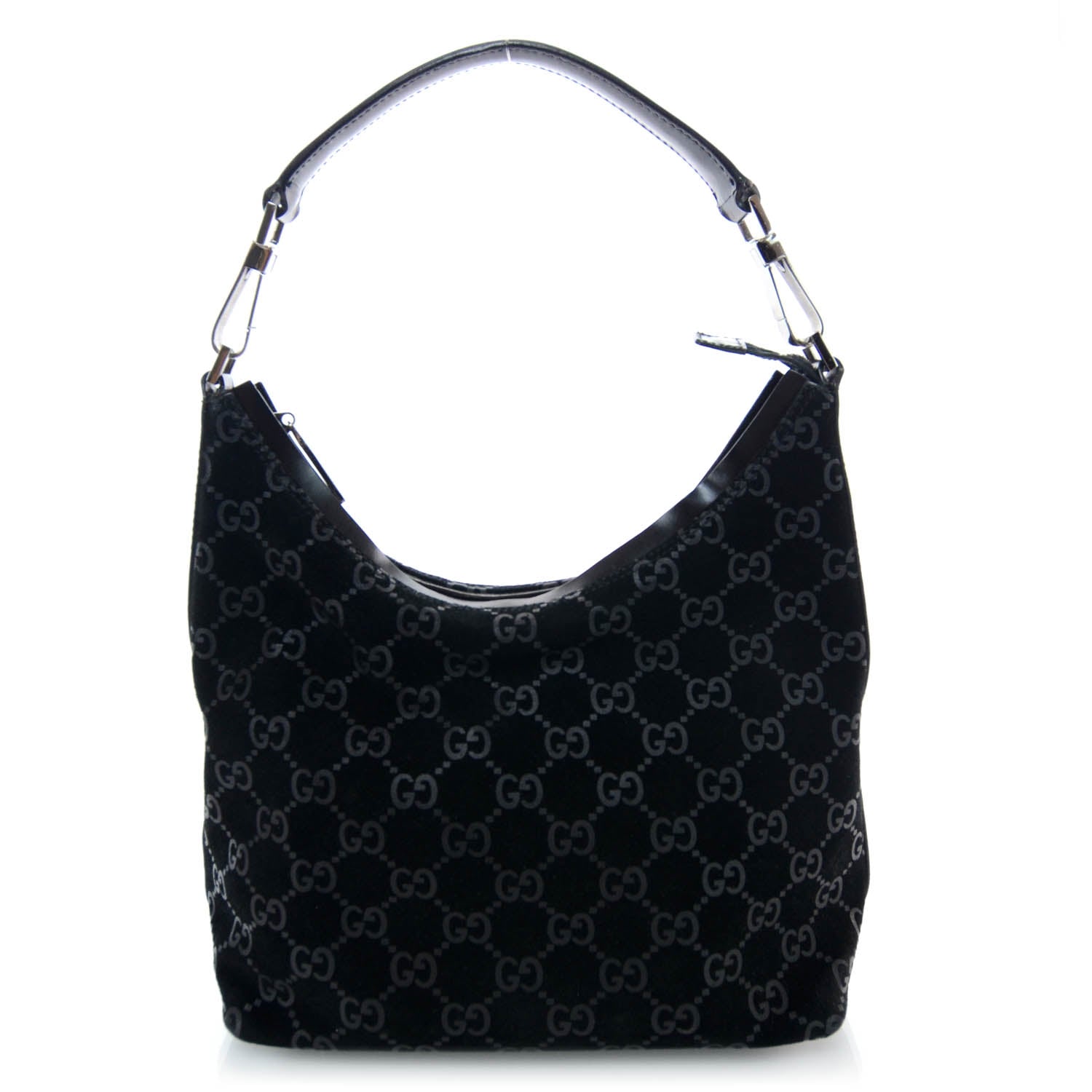 Gucci Suede Guccissima Small Hobo Black 1 of 9