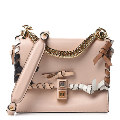 Fendi Vitello Liberty Whipstitch Bow Small Kan I Shoulder Bag Plaster Multicolor 1 of 11