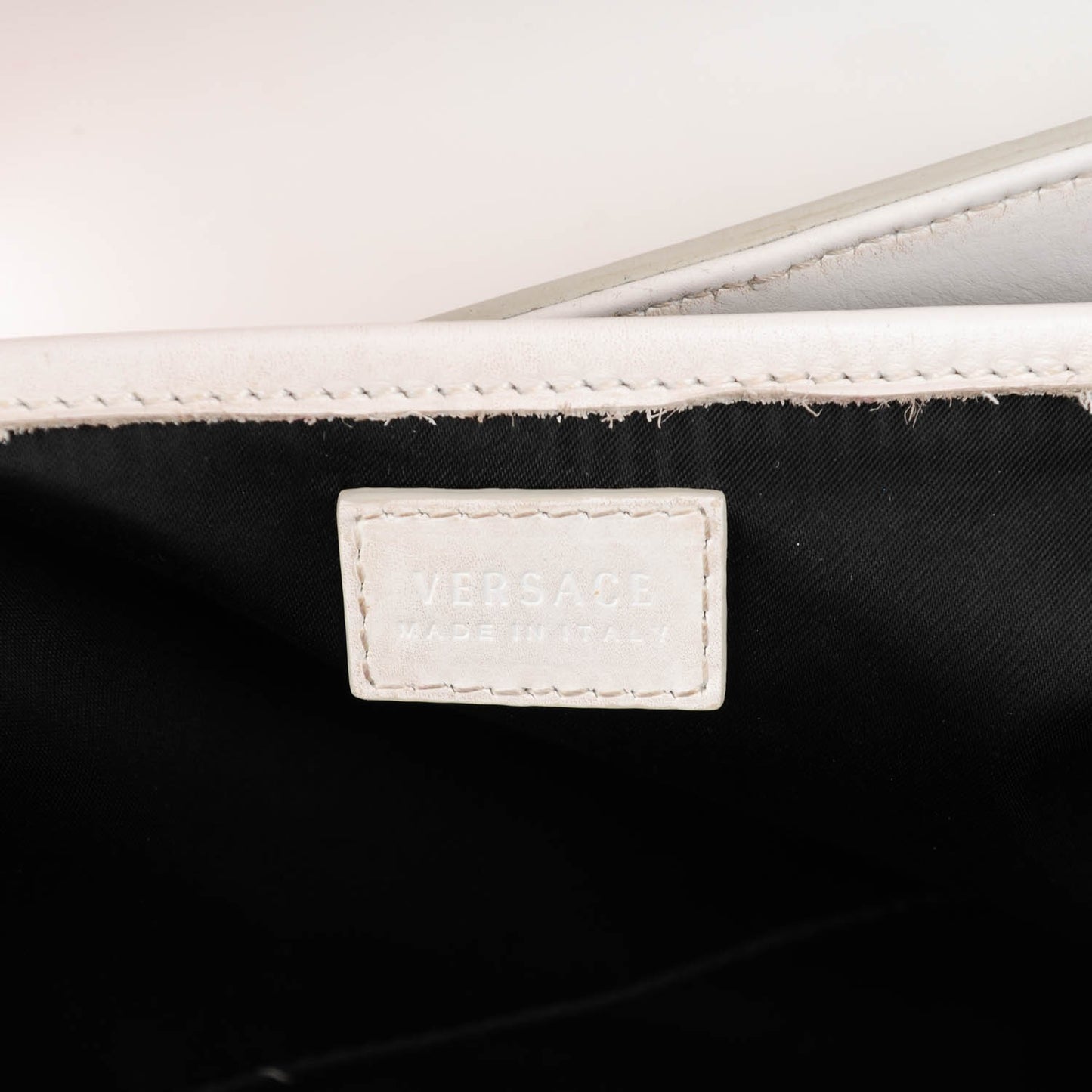 Vitello Calfskin Large Signature Tote White