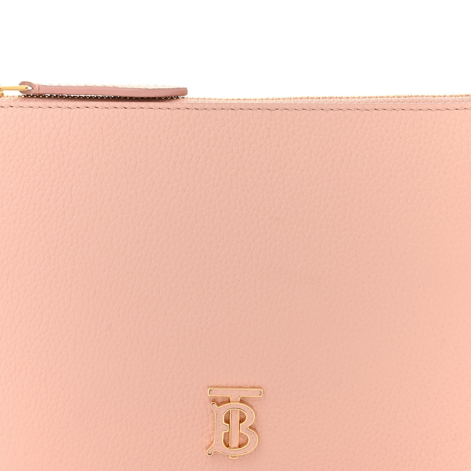 Burberry Grained Calfskin Mini TB Shoulder Pouch Dusty Pink 8 of 11